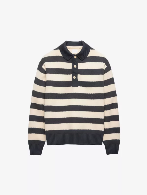 Stripe Polo Sweater