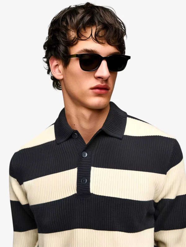Stripe Polo Sweater - Image 3