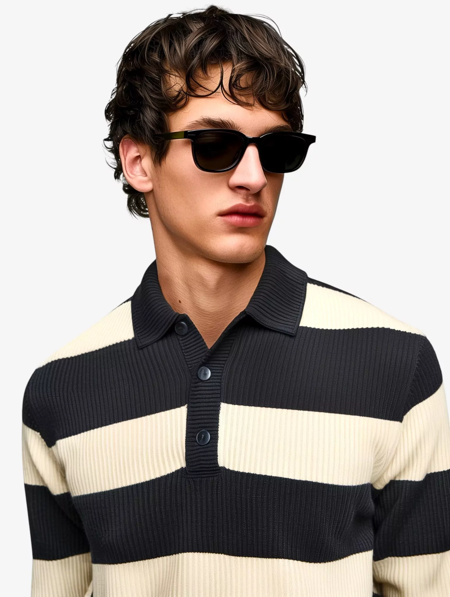 Stripe Polo Sweater - Image 3