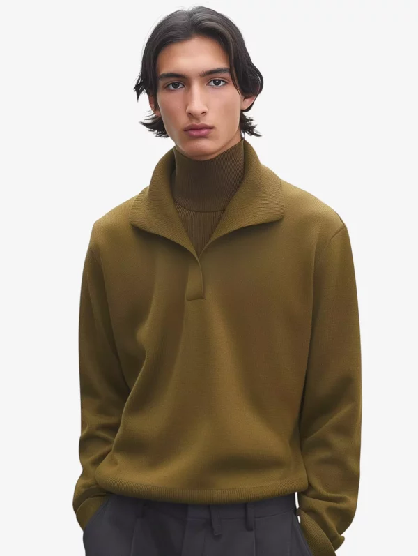 Open-Collar Sweater - Image 2