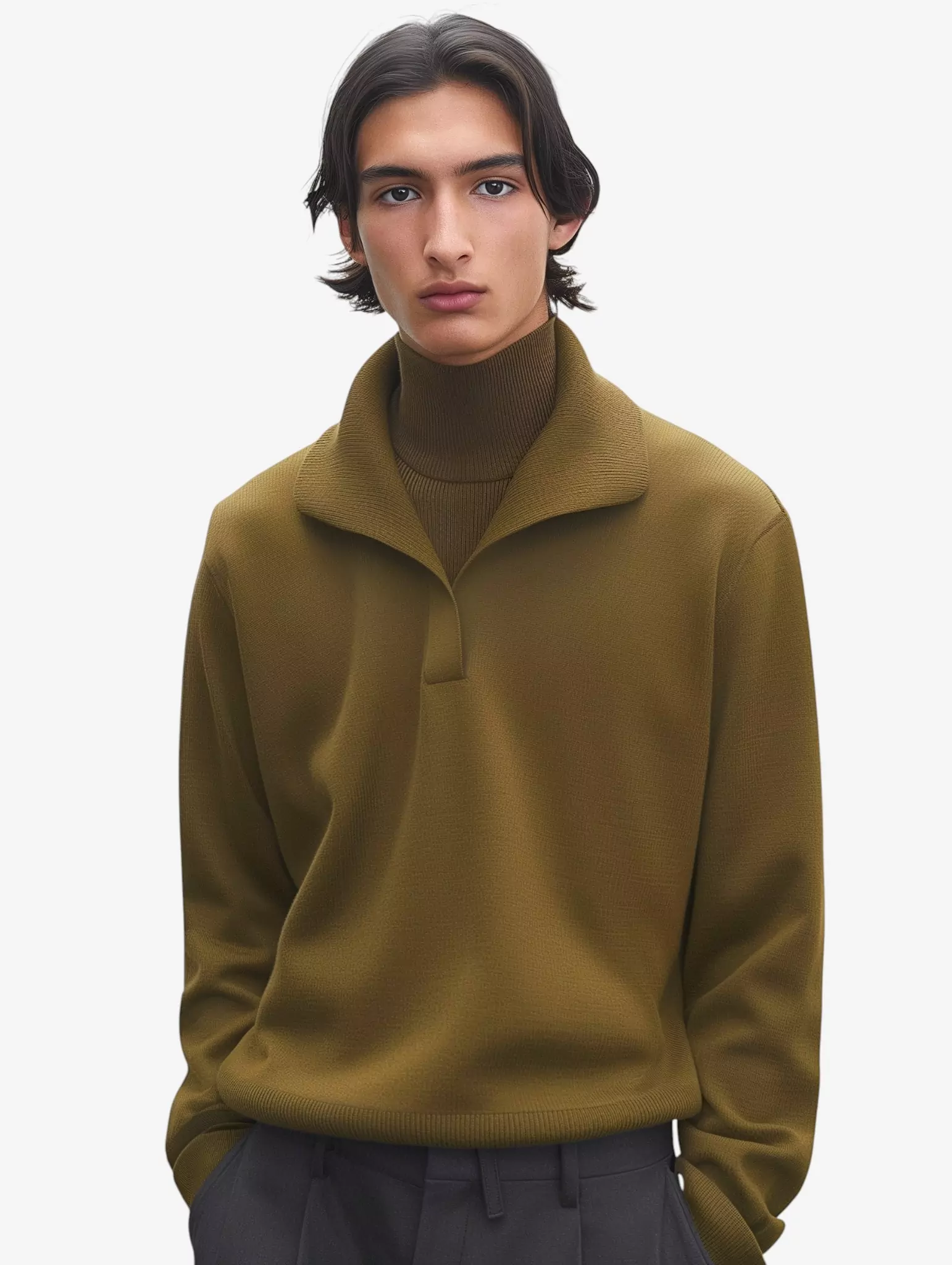 Open-Collar Sweater - Image 2