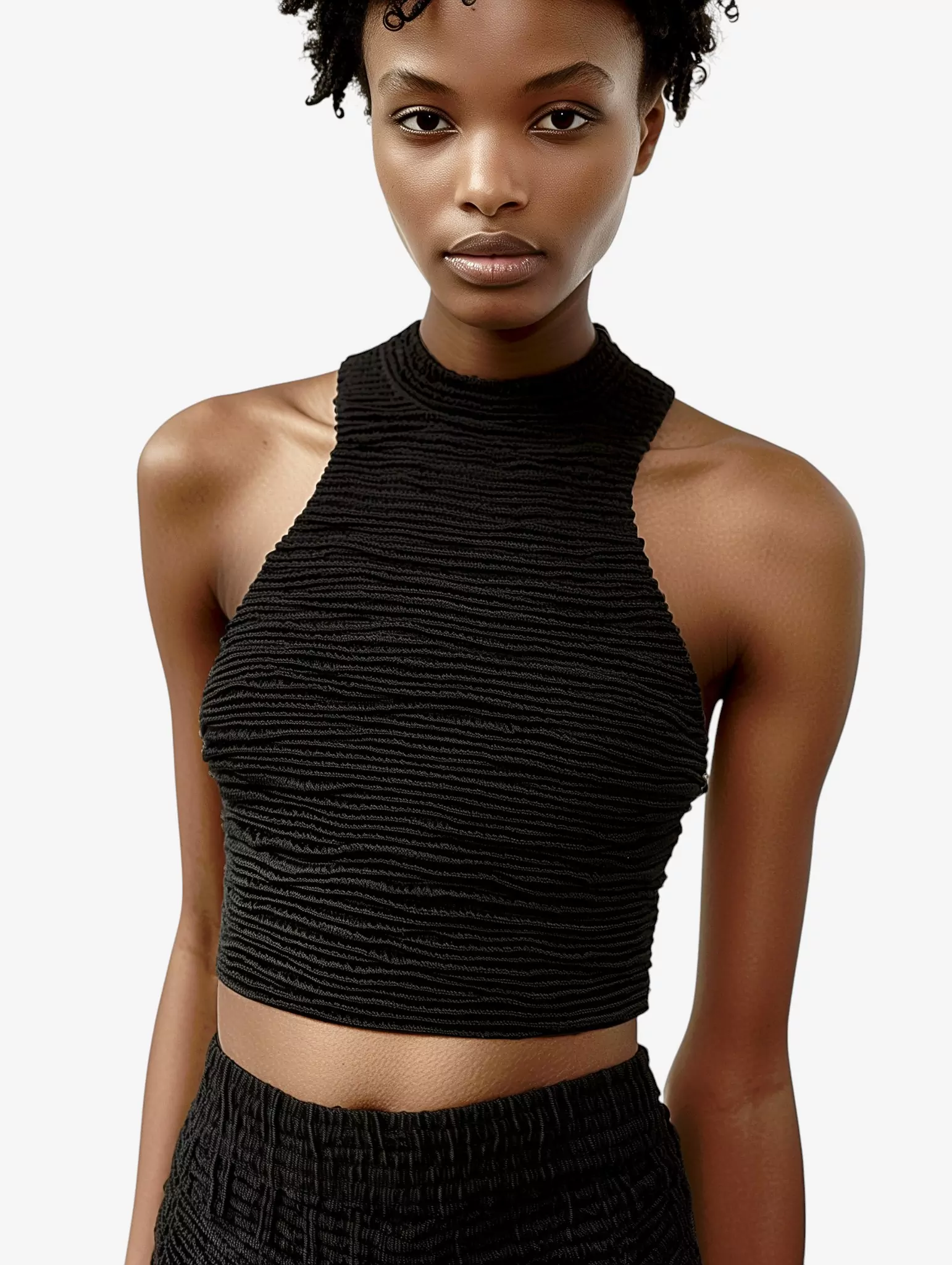 Textured Halter Top - Image 2
