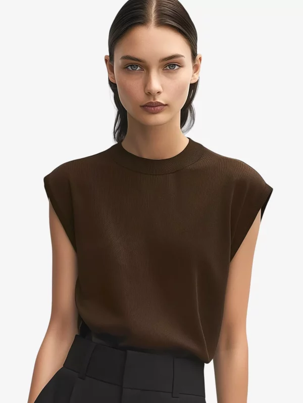 Sleeveless Structured Top - Image 2