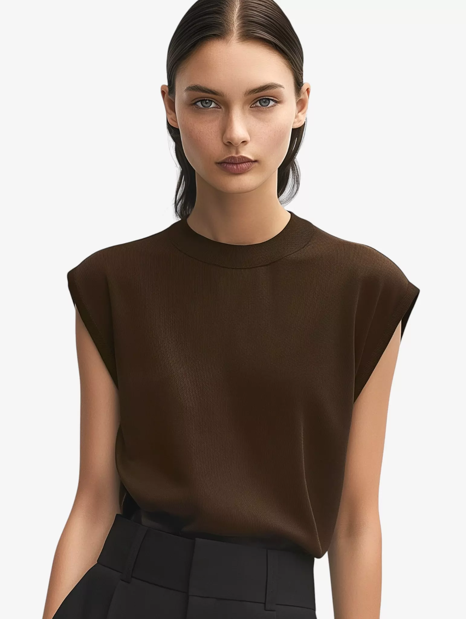 Sleeveless Structured Top - Image 2
