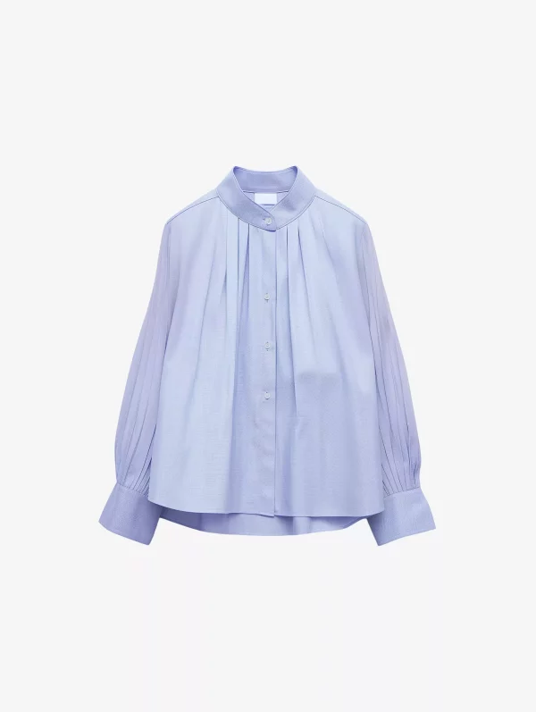 Pleated Collar Blouse