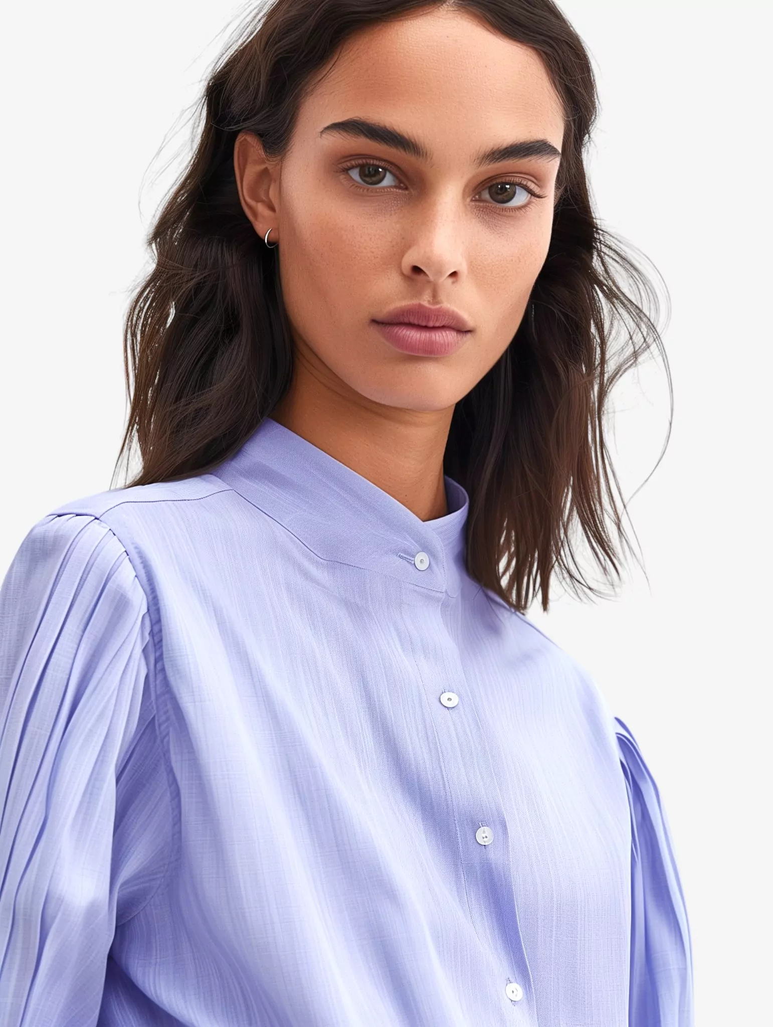 Pleated Collar Blouse - Image 2