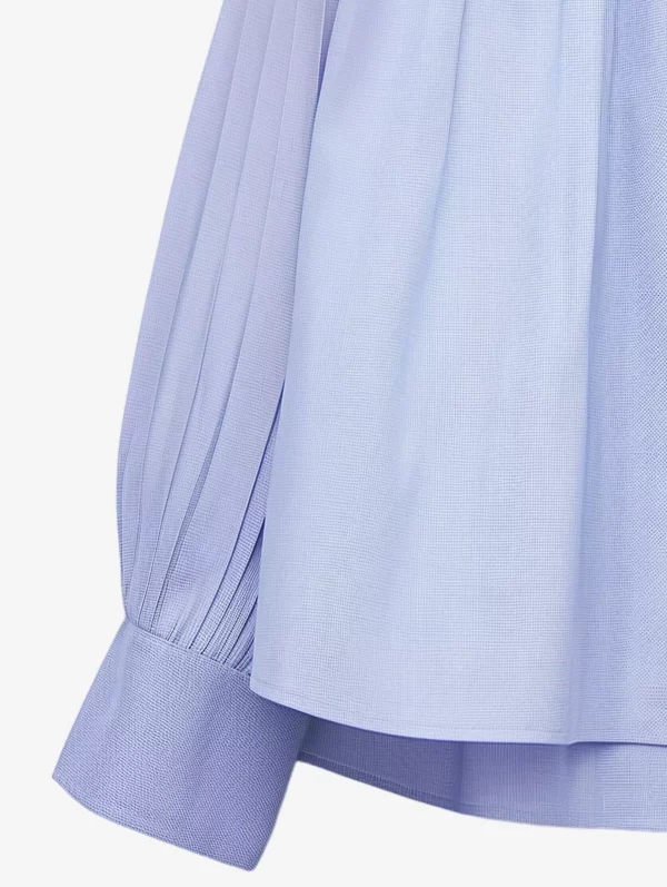 Pleated Collar Blouse - Image 3