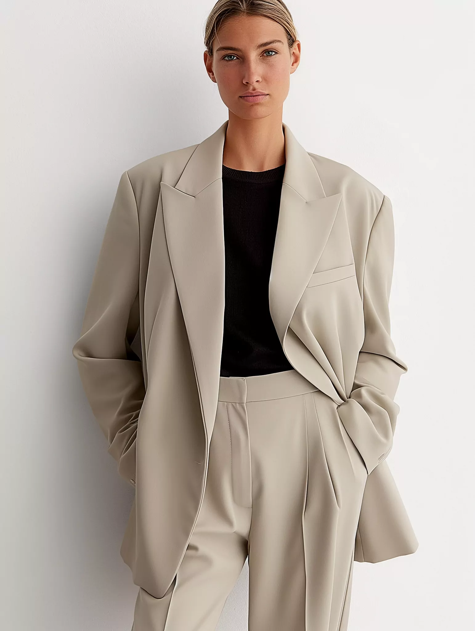 Double-Breasted Short Coat - Image 3