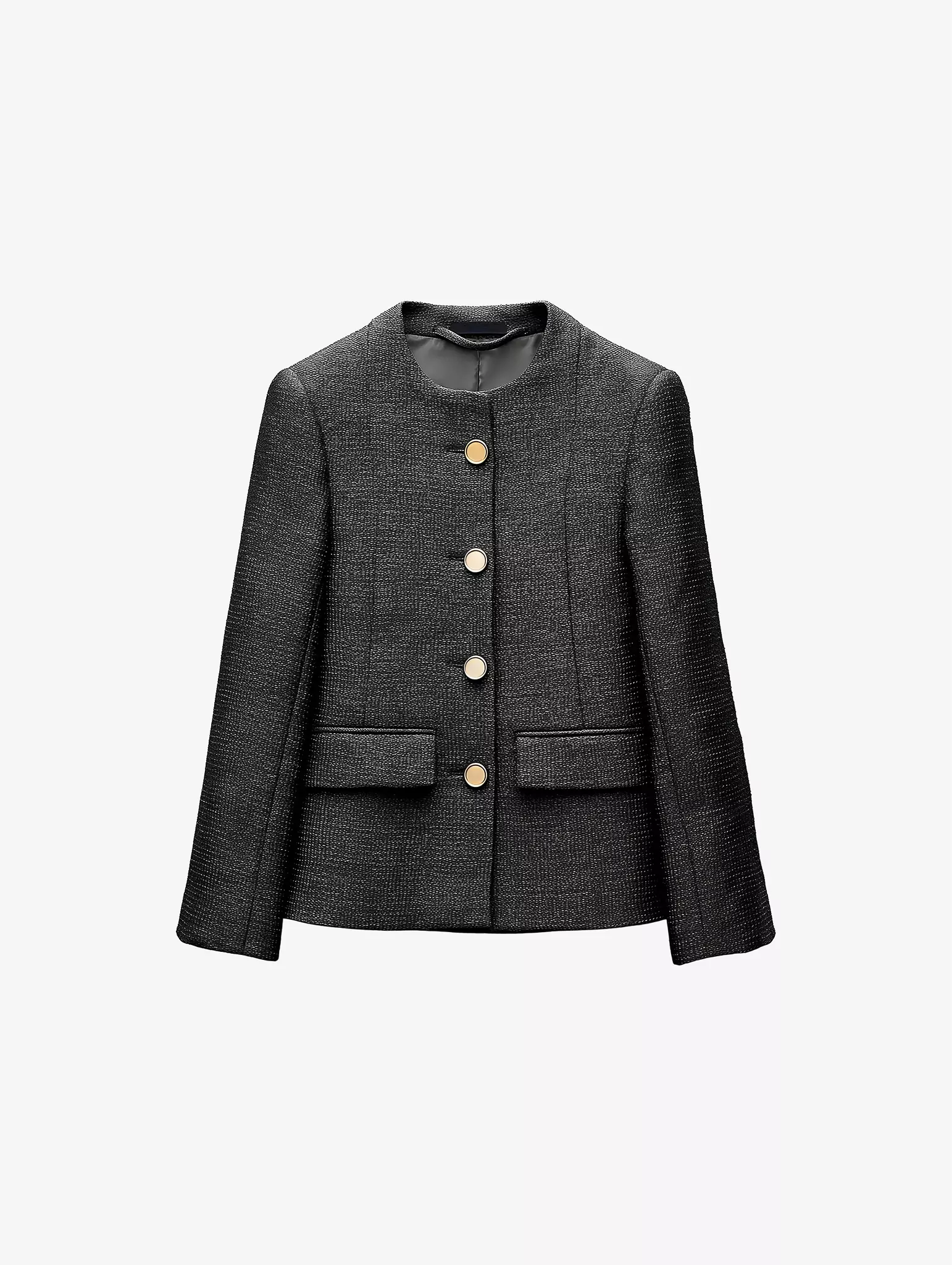 Textured Button Jacket - Image 2