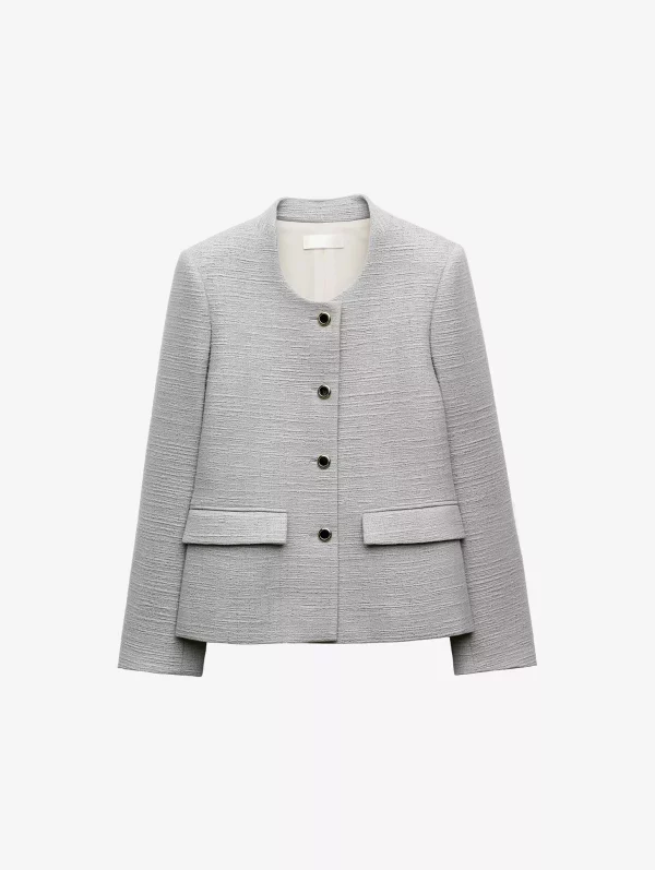 Textured Button Jacket - Image 3