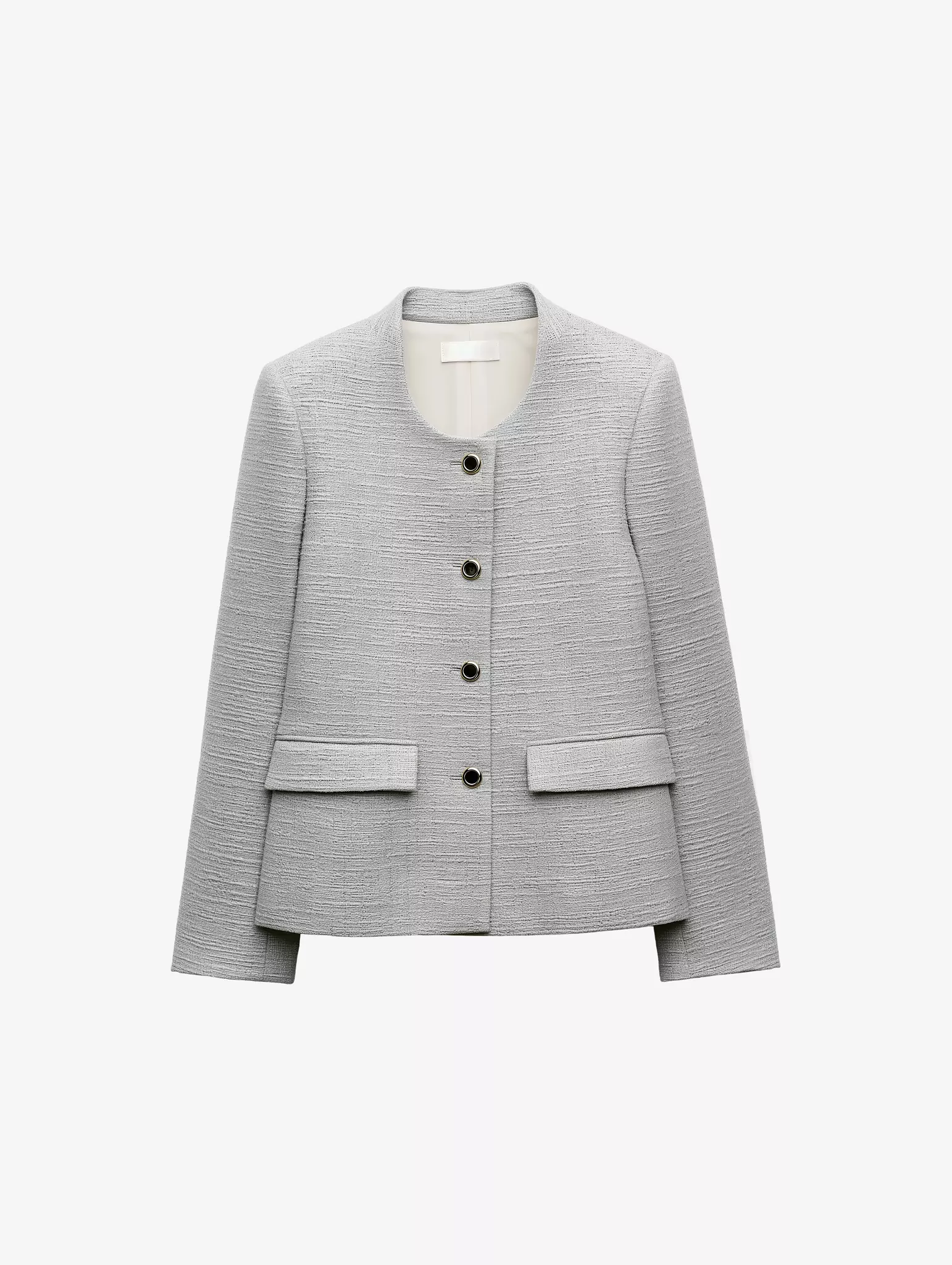 Textured Button Jacket - Image 3